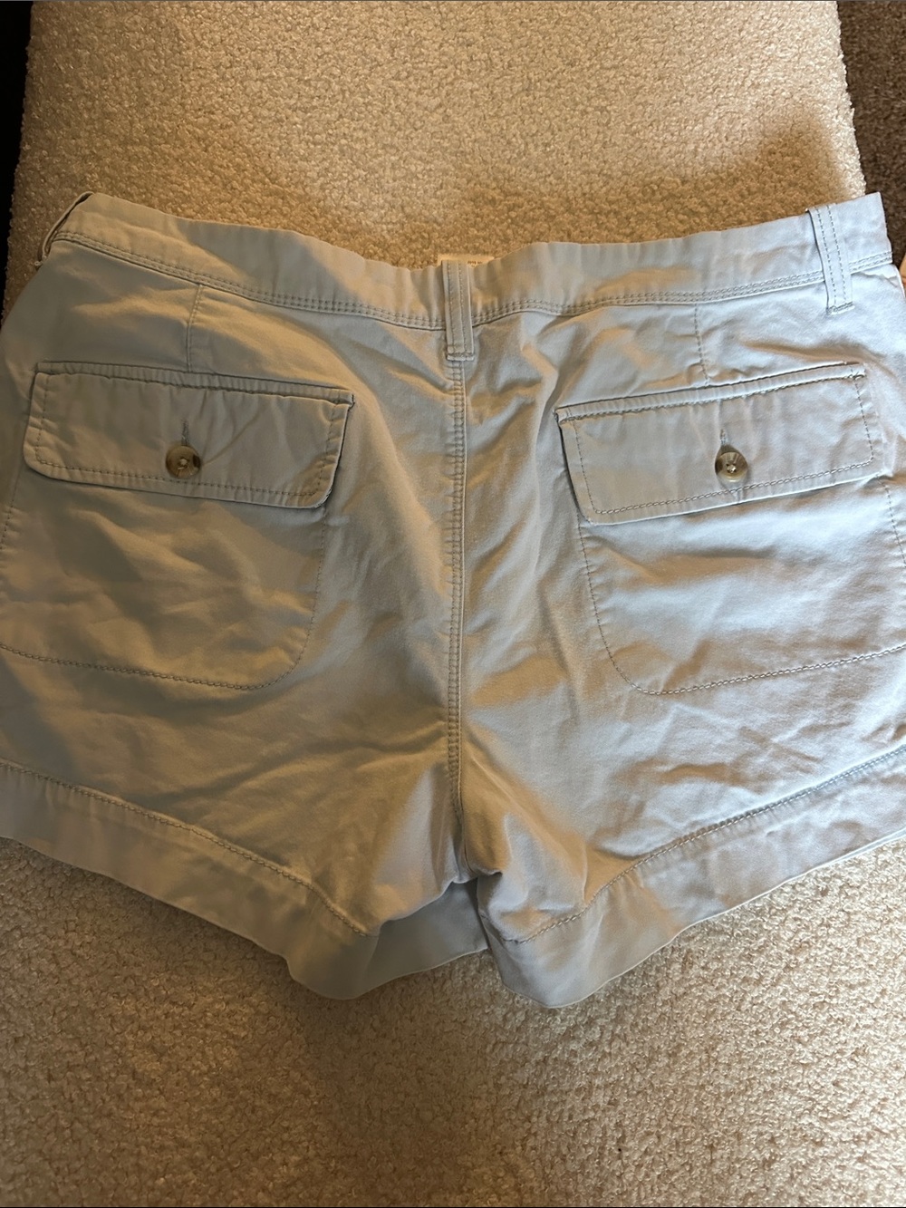 Old Navy Pale Blue Women's Cotton Blend Shorts - Picture 4 of 5